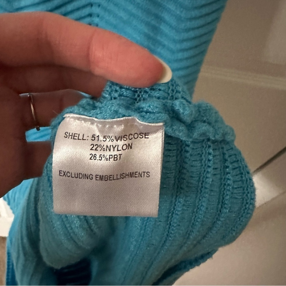 Blue Knit Dress - Picture 5 of 15